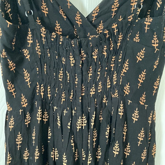 Irene’s Sky Viscose Maxi Dress Black Red adjustable Strap Small - Picture 8 of 11